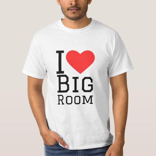 Ik hou van grote kamer t-shirt (Voorkant)