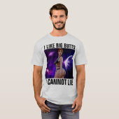 IK HOU VAN GROTE KONTEN IK KAN NIET LIEGEN T-SHIRT (Voorkant volledig)