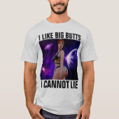 IK HOU VAN GROTE KONTEN IK KAN NIET LIEGEN T-SHIRT (Voorkant)