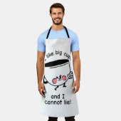 Ik hou van grote kopjes – keuken Schort (Gedragen)