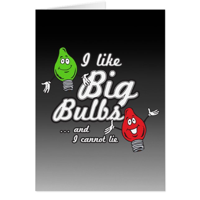 Ik hou van grote lampen en ik kan niet liegen (Voorkant)