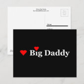 Ik hou van grote papa briefkaart (Voorkant / Achterkant)