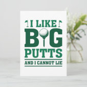 Ik hou van grote putten en ik kan niet liegen bedankkaart (Staand voorkant)