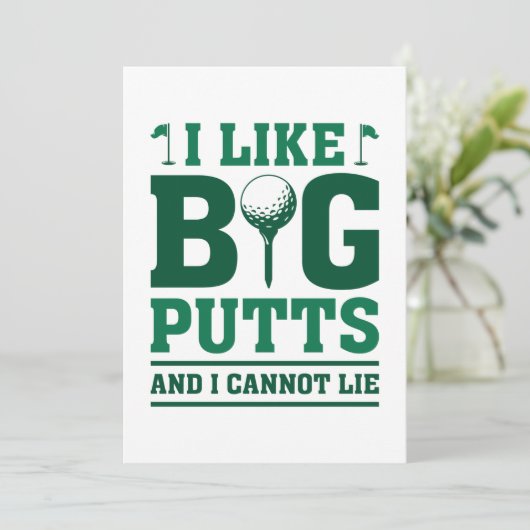 Ik hou van grote putten en ik kan niet liegen bedankkaart (Staand voorkant)
