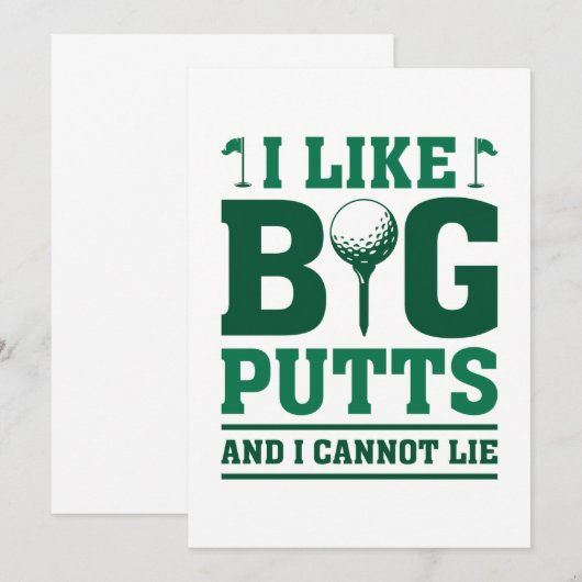 Ik hou van grote putten en ik kan niet liegen bedankkaart (Voorkant / Achterkant)