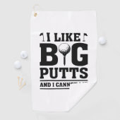 Ik hou van grote putten en ik kan niet liegen golfhanddoek (Insitu)
