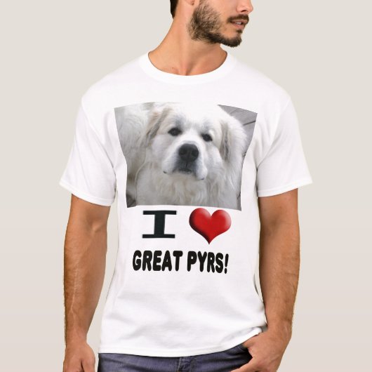 Ik hou van Grote Pyrs T-Shirt (Voorkant)