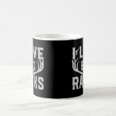 Ik hou van grote rekken grappige herten Elk Buck H Koffiemok (Center)