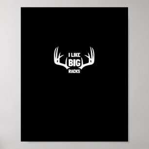 Ik hou van grote rekken herten Buck Hunters Bow Hu Poster