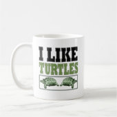 Ik hou van grote schildpadden koffiemok (Links)