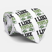 Ik hou van grote schildpadden stropdas (Opgerold)