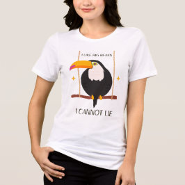 Ik hou van grote snavels ik kan niet liegen Toekan Tri-Blend Shirt