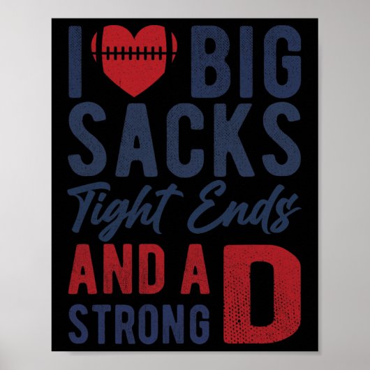Ik hou van grote stapels, een stevige D grappige F Poster (Voorkant)