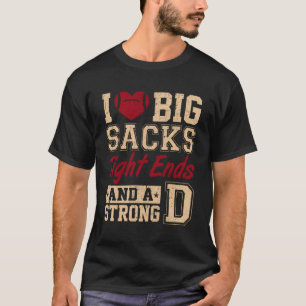 Ik hou van grote stapels, een stevige D grappige F T-shirt