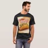 Ik hou van grote taco's t-shirt (Voorkant volledig)