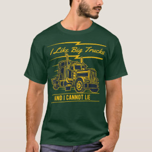 Ik hou van grote vrachtwagens en ik kan geen Shirt