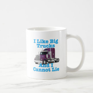 Ik hou van grote vrachtwagens en ik kan niet Weste Koffiemok
