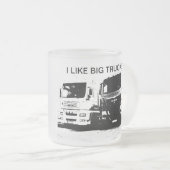 Ik hou van grote vrachtwagens mok (Voorkant rechts)