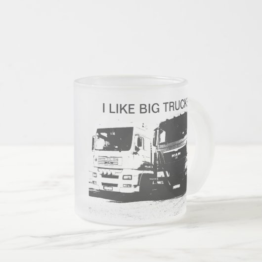 Ik hou van grote vrachtwagens mok (Voorkant rechts)