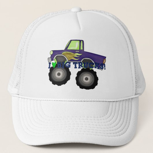Ik hou van grote vrachtwagens trucker pet (Voorkant)
