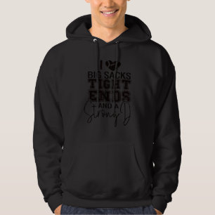 Ik hou van grote zakken Tight Ends en een sterke D Hoodie