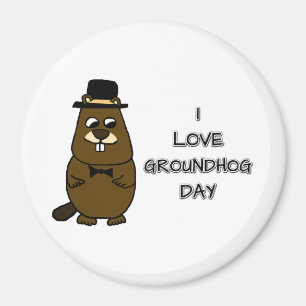 Ik hou van Groundhog Day Magneet