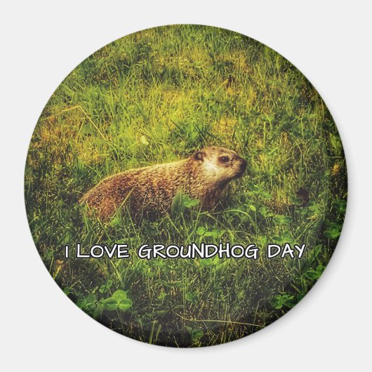 Ik hou van Groundhog Day magnet (Voorkant)