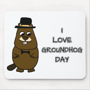 Ik hou van Groundhog Day Muismat