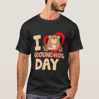 Ik hou van Groundhog Day T-shirt