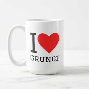 Ik hou van grunge koffiemok