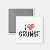 Ik hou van Grunge Magneet (Voorkant / Achterkant)
