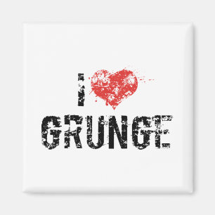 Ik hou van Grunge Magneet