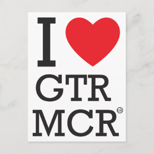 Ik hou van GTR MCR Briefkaart