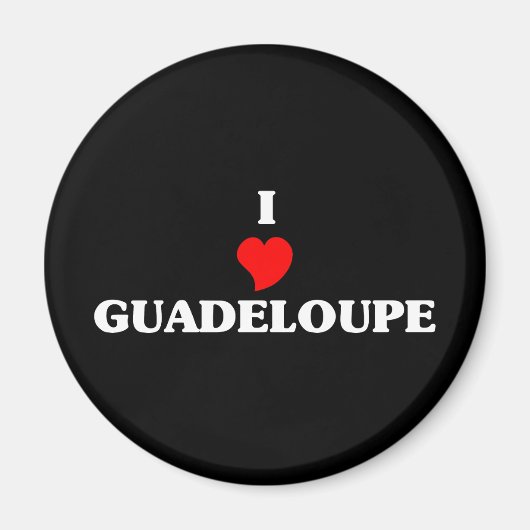 Ik hou van Guadeloupe Magneet (Voorkant)