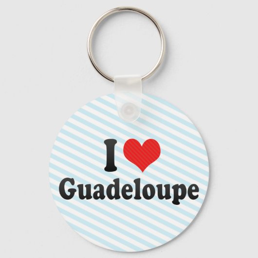 Ik hou van Guadeloupe Sleutelhanger (Voorkant)