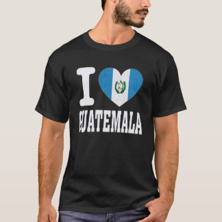 Ik hou van Guatemala Hart Souvenir Liefhebbers Tro T-shirt