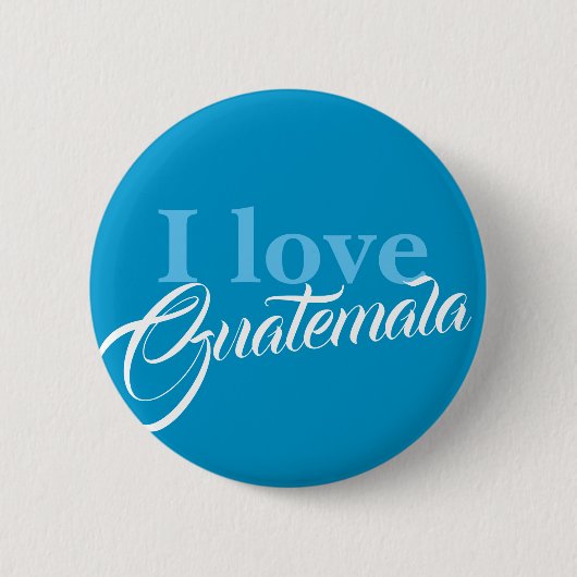 Ik hou van Guatemala Ronde Button 5,7 Cm (Voorkant)