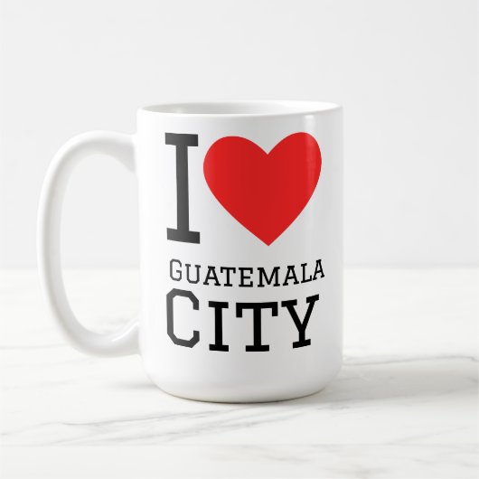 Ik hou van Guatemala-Stad Koffiemok (Links)