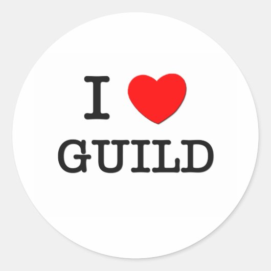 Ik hou van Guild Ronde Sticker (Voorkant)