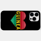 Ik hou van Guinee, Guinee hart Case-Mate iPhone Case (Achterkant (horizontaal))