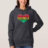 Ik hou van Guinee, Guinee hart Hoodie (Voorkant)