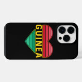 Ik hou van Guinee, Guinee hart iPhone Hoesje (Achterkant horizontaal)