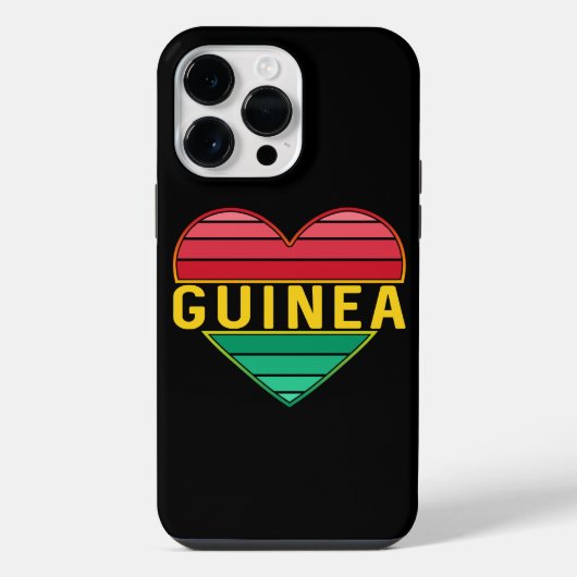 Ik hou van Guinee, Guinee hart iPhone Hoesje (Achterkant)