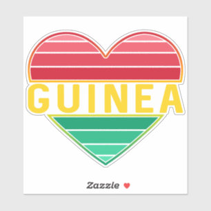 Ik hou van Guinee, Guinee hart Sticker