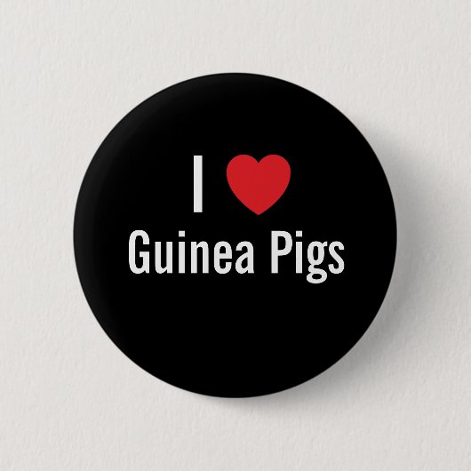 Ik hou van Guinee Pigs Ronde Button 5,7 Cm (Voorkant)