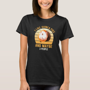 Ik hou van Guinee Pigs Wheek Cavy Guinea Pig mam P T-shirt
