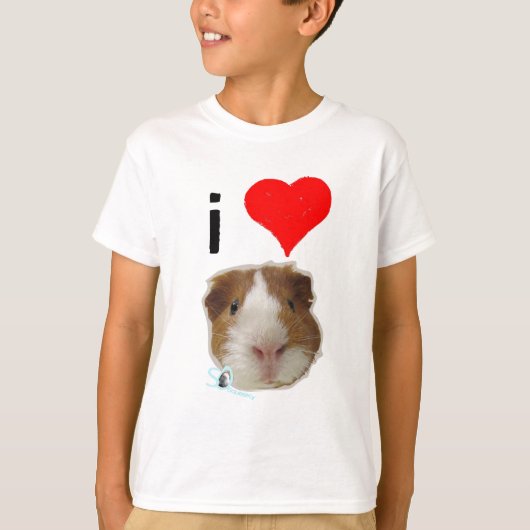 Ik hou van Guinee-Varkens van So SqueaKy T-shirt (Voorkant)