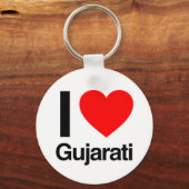 ik hou van gujarati sleutelhanger (Voorkant)