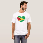 Ik hou van Guyana vlag T-shirt (Voorkant volledig)