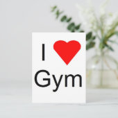 Ik hou van gym briefkaart (Staand voorkant)